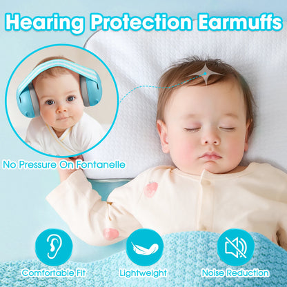 Baby Earmuffs Infant Noise Cancelling Ear Protection Baby Headphones for Plane,Sleeping,Baby Ear Protection Travel Essential