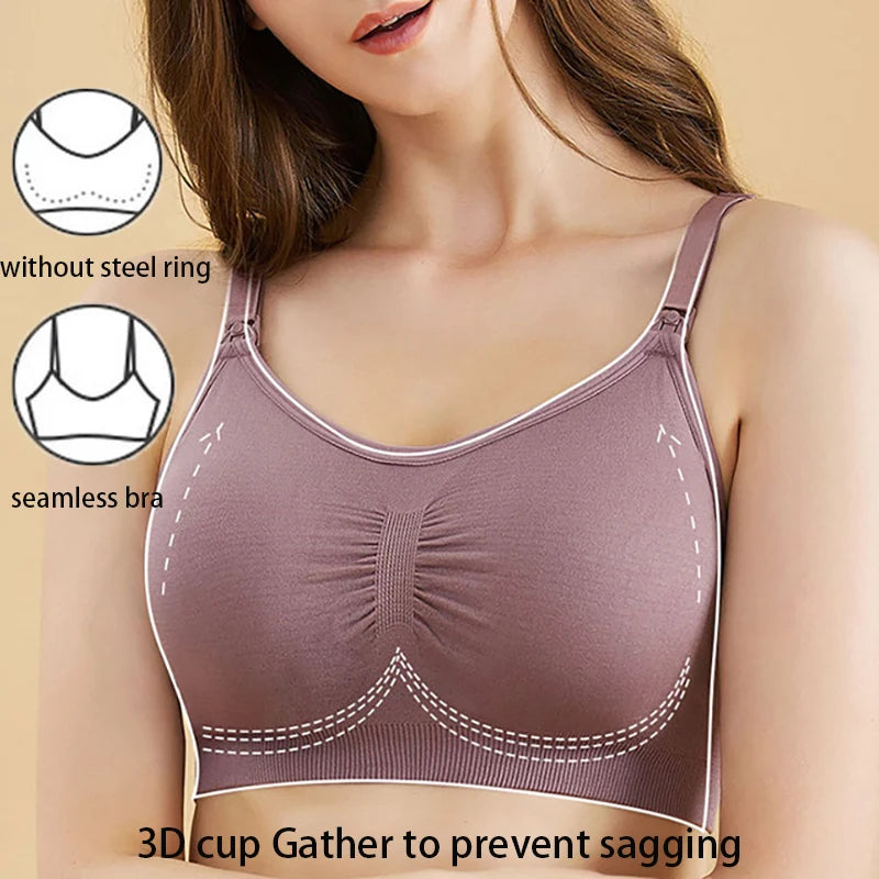 Hand Free Pumping Nursing Bra Breastfeeding Maternity Bras Women for Breast Special Underwear Pregnancy Clothes Can Wear All Day