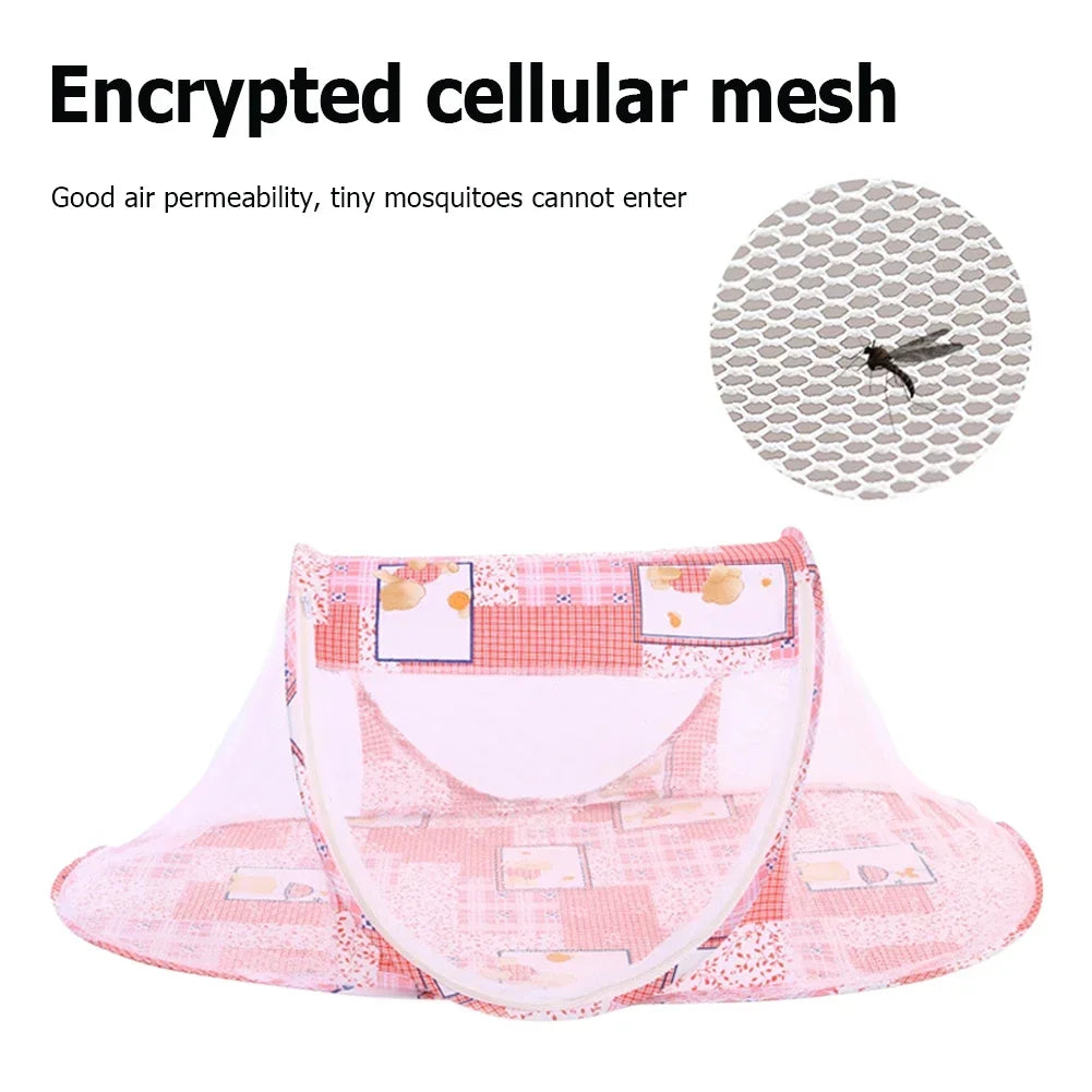 Mosquito Net for Baby Cribs Portable Baby Bed Foldable Summer Children Mosquito Net High Density Grids Tent for Newborn Infant