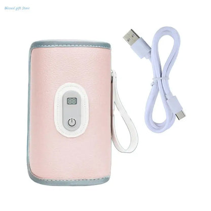 Baby Feeding Bottle Sleeve with Digital Display, Portable Milk Bottle Warmer Multifunctional Constant Temperature Sleeve