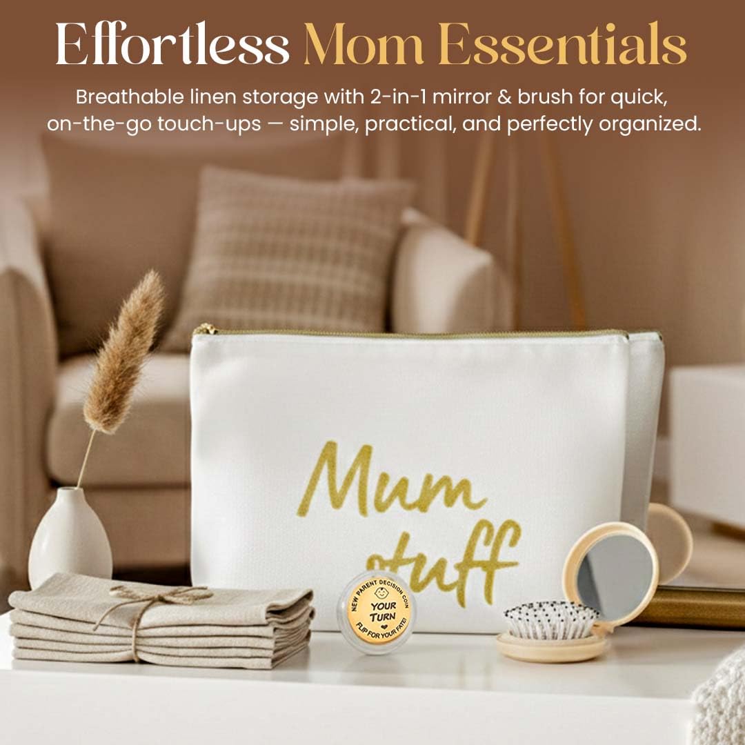 New Mom Care Package 8-Pc Luxury Gift Basket for Expecting Mothers & Pregnant Women - Post Pregnancy Self Care Kit with Essential Items for New Mom Gifts, First Time and Mommy to Be Gift.