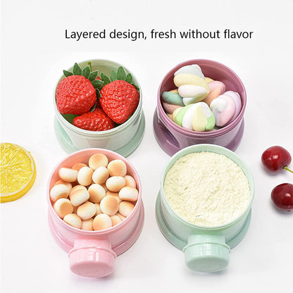 2 PCS Milk Powder Pots,Candy Storage Tank,Formula Dispenser Portable Milk Powder Formula Dispenser Container Pot Box Milk Cans Snack Storage Box for Travel