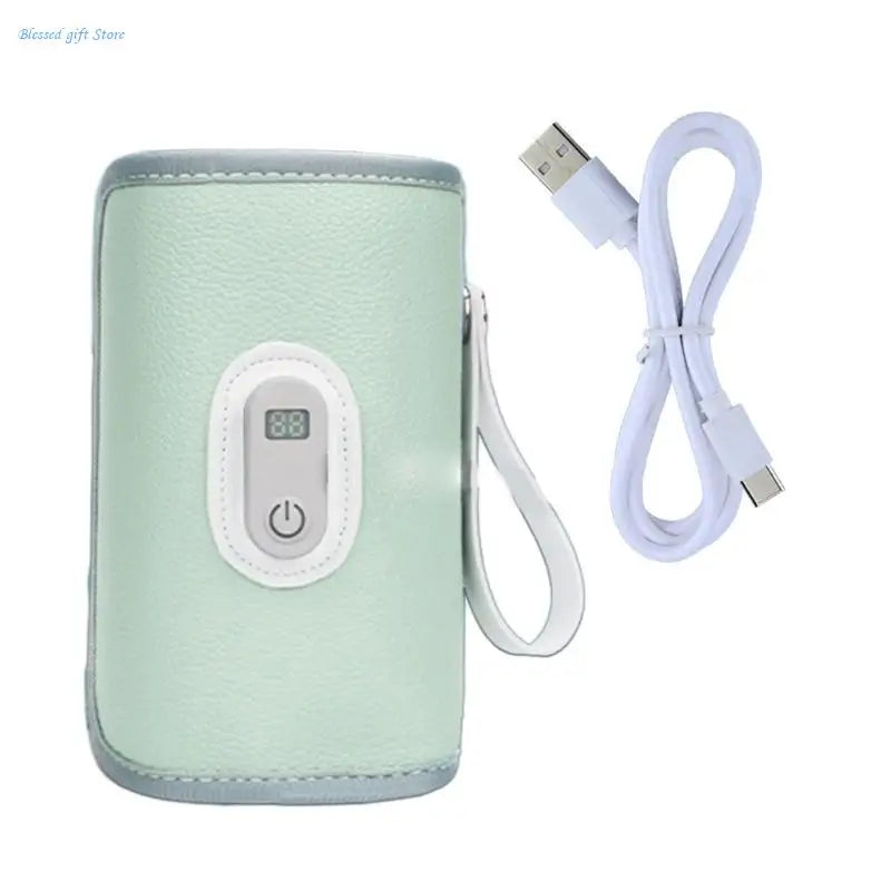Baby Feeding Bottle Sleeve with Digital Display, Portable Milk Bottle Warmer Multifunctional Constant Temperature Sleeve
