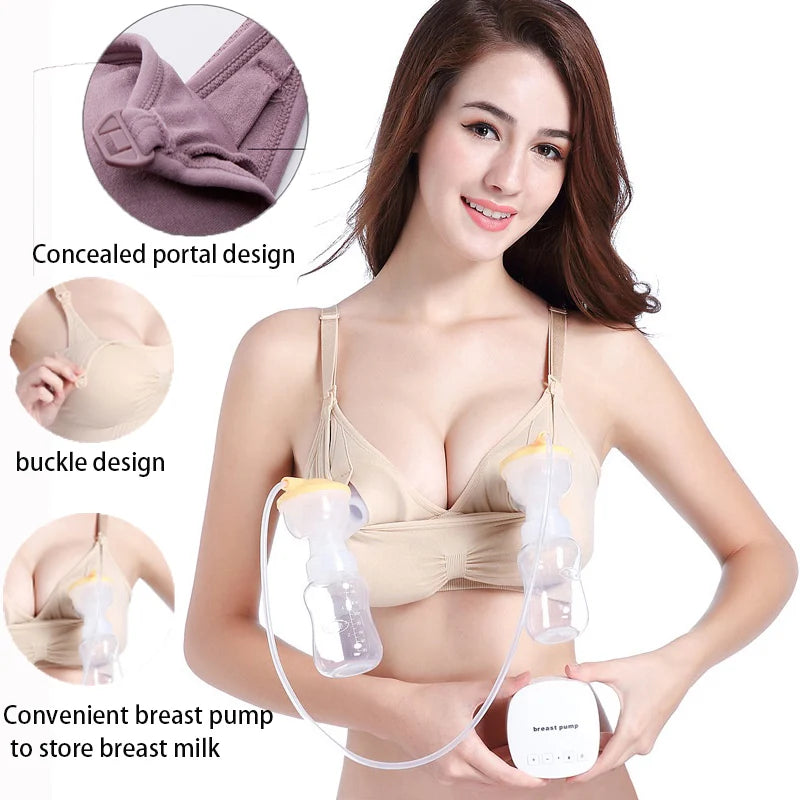 Hand Free Pumping Nursing Bra Breastfeeding Maternity Bras Women for Breast Special Underwear Pregnancy Clothes Can Wear All Day