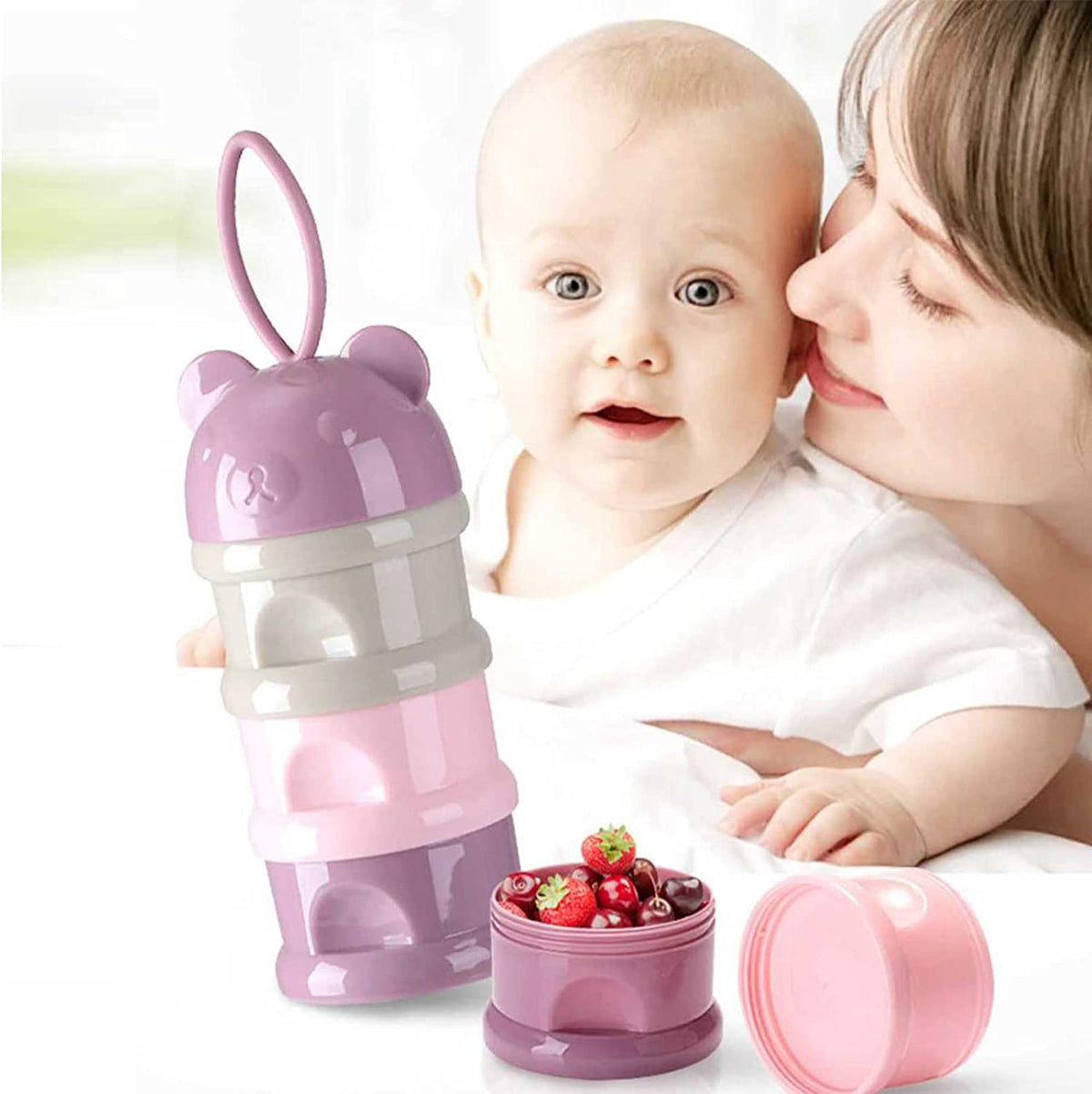 2 PCS Milk Powder Pots,Candy Storage Tank,Formula Dispenser Portable Milk Powder Formula Dispenser Container Pot Box Milk Cans Snack Storage Box for Travel