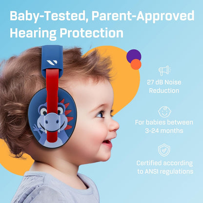 Baby Ear Protection Headphones for Noise - 3 to 24 Months Infant Earmuffs